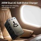 MOMAX UA28L 1-World 2 205W Dual AC 7-Port Universal Travel GaN Charger with 140W Cable(Titanium Gold) - 2