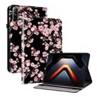For Infinix Xpad GT Crystal Texture Painted Leather Tablet Case(Plum Bossom) - 1
