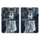For Infinix Xpad GT Crystal Texture Painted Leather Tablet Case(Cat Reflection Tiger) - 3