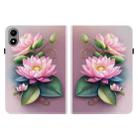 For Infinix Xpad 20 Crystal Texture Colored Drawing Leather Tablet Case(Lotus) - 2