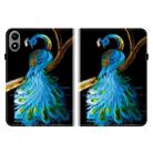 For Infinix Xpad 20 Crystal Texture Colored Drawing Leather Tablet Case(Peacock) - 2