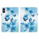 For Infinix Xpad 20 Crystal Texture Colored Drawing Leather Tablet Case(Blue Butterflies) - 2