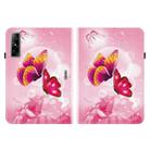 For Infinix Xpad GT Crystal Texture Colored Drawing Leather Tablet Case(Pink Butterflies) - 2
