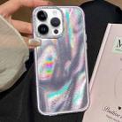 For iPhone 12 Pro 3 in 1 Diamond Lens Frame Quicksand Pattern Phone Case(Purple) - 1