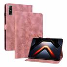 For Infinix Xpad GT Lily Embossed Leather Tablet Case(Pink) - 1