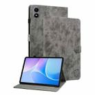 For Infinix Xpad 20 Tiger Pattern Flip Leather Tablet Case(Grey) - 1