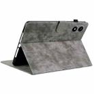 For Infinix Xpad 20 Tiger Pattern Flip Leather Tablet Case(Grey) - 3