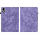 For Infinix Xpad 20 Tiger Pattern Flip Leather Tablet Case(Purple) - 2