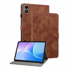 For Infinix Xpad 20 Tiger Pattern Flip Leather Tablet Case(Brown) - 1