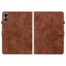 For Infinix Xpad 20 Tiger Pattern Flip Leather Tablet Case(Brown) - 2