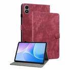 For Infinix Xpad 20 Tiger Pattern Flip Leather Tablet Case(Red) - 1