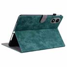 For Infinix Xpad 20 Tiger Pattern Flip Leather Tablet Case(Dark Green) - 3