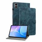 For Infinix Xpad 20 Tiger Pattern Flip Leather Tablet Case(Dark Blue) - 1