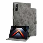 For Infinix Xpad GT Tiger Pattern Flip Leather Tablet Case(Grey) - 1