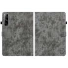 For Infinix Xpad GT Tiger Pattern Flip Leather Tablet Case(Grey) - 2