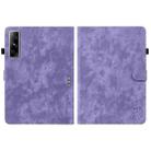 For Infinix Xpad GT Tiger Pattern Flip Leather Tablet Case(Purple) - 2