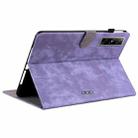 For Infinix Xpad GT Tiger Pattern Flip Leather Tablet Case(Purple) - 3