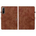 For Infinix Xpad GT Tiger Pattern Flip Leather Tablet Case(Brown) - 2