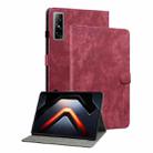 For Infinix Xpad GT Tiger Pattern Flip Leather Tablet Case(Red) - 1