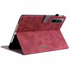 For Infinix Xpad GT Tiger Pattern Flip Leather Tablet Case(Red) - 3