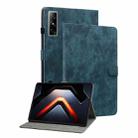 For Infinix Xpad GT Tiger Pattern Flip Leather Tablet Case(Dark Blue) - 1