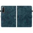 For Infinix Xpad GT Tiger Pattern Flip Leather Tablet Case(Dark Blue) - 2