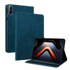 For Infinix Xpad GT Butterfly Flower Embossed Leather Tablet Case(Blue) - 1