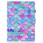 For iPad Air 2022 / 2020 10.9 Colored Drawing Pattern Horizontal Flip PU Leather Case with Holder & Card Slot & Anti-skid Strip(Color Fish-scales) - 2