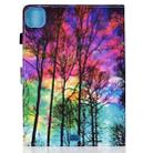 For iPad Air 2022 / 2020 10.9 Colored Drawing Pattern Horizontal Flip PU Leather Case with Holder & Card Slot & Anti-skid Strip(Forest) - 3