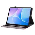 For Infinix Xpad 20 Butterfly Rose Embossed Leather Tablet Case(Purple) - 3