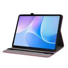 For Infinix Xpad 20 Butterfly Rose Embossed Leather Tablet Case(Red) - 3