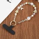 Marine Life Bead Chain Phone Anti-lost Short Lanyard(White) - 1