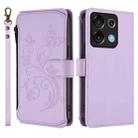 For Umidigi G9 5G Butterfly Love Flower Multi-card Zipper Wallet Leather Phone Case(Light Purple) - 2