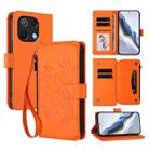 For Umidigi Note 90 Butterfly Love Flower Multi-card Zipper Wallet Leather Phone Case(Orange) - 1