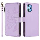 For Umidigi Power 7 Max Butterfly Love Flower Multi-card Zipper Wallet Leather Phone Case(Light Purple) - 2
