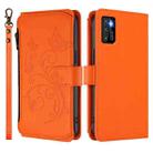 For Cubot P50 Butterfly Love Flower Multi-card Zipper Wallet Leather Phone Case(Orange) - 2