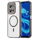 For Redmi 15C 4G 173.1mm PC Hybrid TPU Airbag Shockproof MagSafe Phone Case(Transparent Black) - 1
