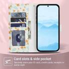 For Redmi 14C 4G Flower Pattern Buckle Leather Phone Case with Lanyard(Orange Flowers) - 3