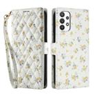 For Samsung Galaxy A53 5G Flower Pattern Buckle Leather Phone Case with Lanyard(Yellow Flowers) - 2