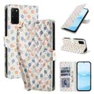 For Samsung Galaxy S20+ Flower Pattern Buckle Leather Phone Case with Lanyard(Florals) - 1