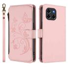For Doogee Blade GT Butterfly Love Flower Multi-card Zipper Wallet Leather Phone Case(Pink) - 2