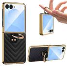 For Samsung Galaxy Z Flip7 VIETAO Dream Series Metal Ring Leather Phone Case(Purple) - 2