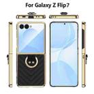 For Samsung Galaxy Z Flip7 VIETAO Dream Series Metal Ring Leather Phone Case(Purple) - 3