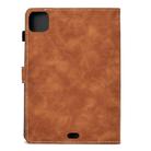 For iPad Air 2022 / 2020 10.9 Panda Embossing Pattern Horizontal Flip PU Leather Case with Holder & Card Slot & Anti-skid Strip(Brown) - 2