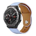 For Amazfit T-Rex 3 xDfind Rivet Buckle Genuine Leather Watch Band(Lavender) - 1