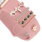Smart Watch Band Decorative Ring Metal Accessories(Dog Paw Heart) - 3
