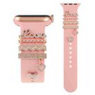 Smart Watch Band Decorative Ring Metal Accessories(Rose Gold LOVE) - 2