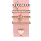 Smart Watch Band Decorative Ring Metal Accessories(Cross Heart) - 1