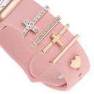 Smart Watch Band Decorative Ring Metal Accessories(Cross Heart) - 3