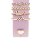 Smart Watch Band Decorative Ring Metal Accessories(Heartbeat) - 1